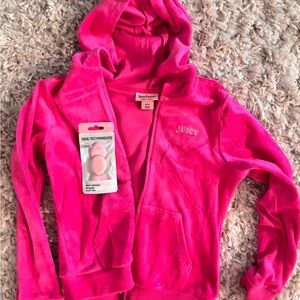Juicy Couture Vibrant Pink Kids Hoodie